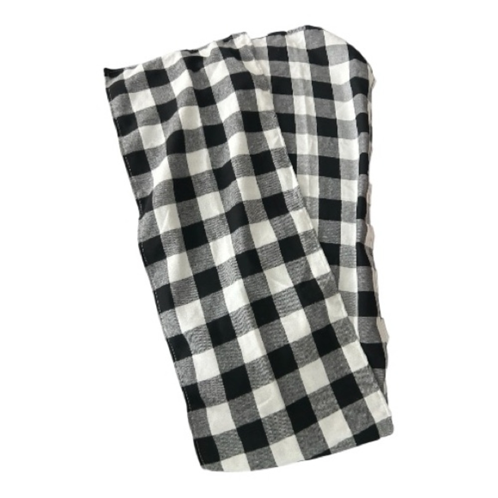 Black and White Checkered table runner
